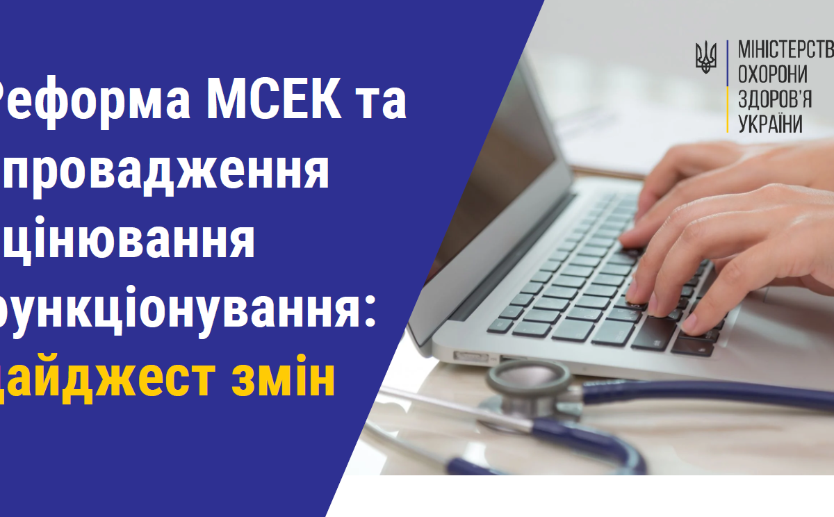 Реформа МСЕК та впровадження оцінювання функціонування