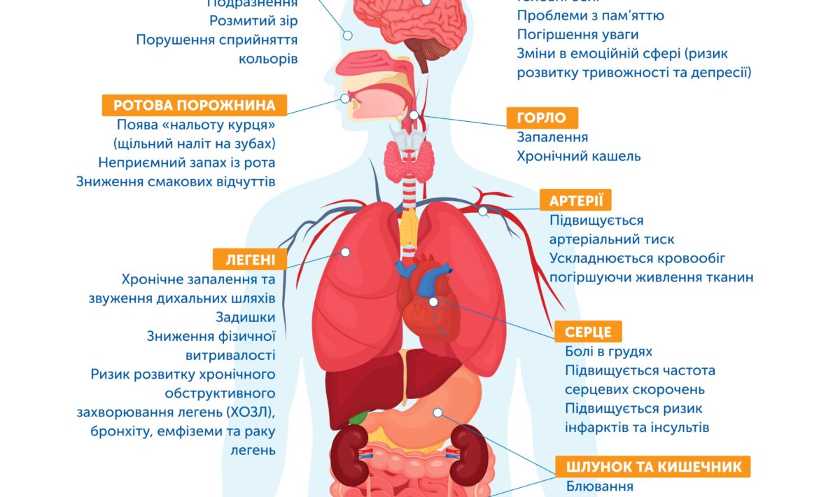 Що відбувається з організмом, коли ви курите